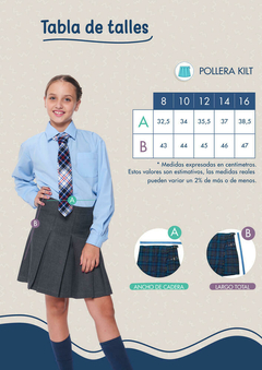 Pollera kilt Escocesa - comprar online