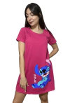 VESTIDO STITCH ROSA (con mangas)