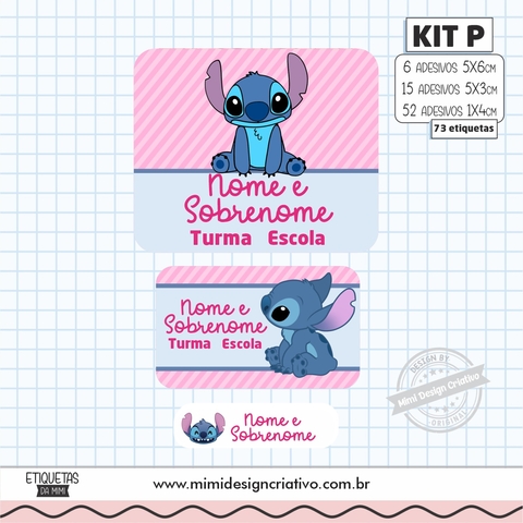 Kit Etiquetas Escolares "Stitch"