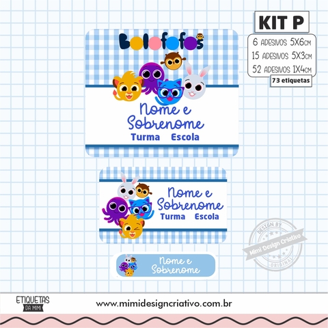 Kit Etiquetas Escolares "Bolofofo"