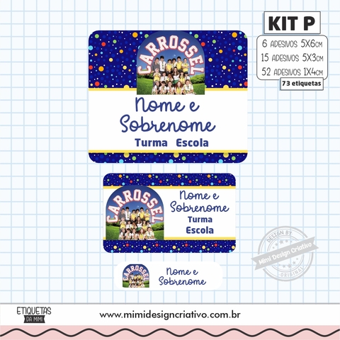 Kit Etiquetas Escolares "Carrossel"