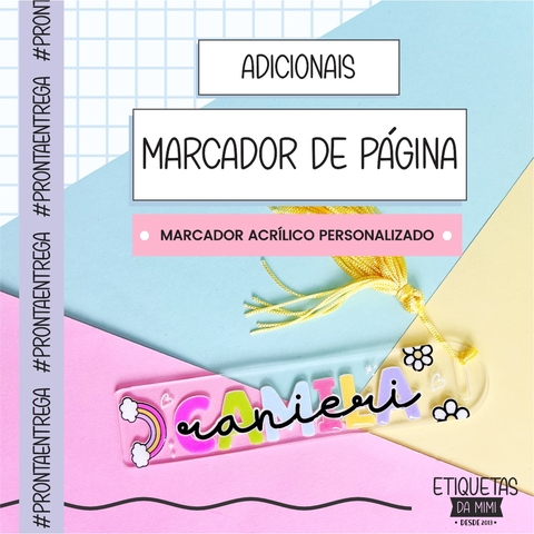 Marcador de Livro Personalizado em Acrílico