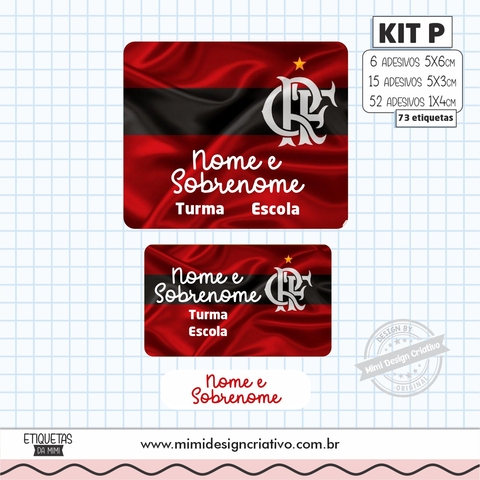 Kit Etiquetas Escolares "Flamengo"