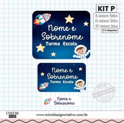 Kit Etiquetas Escolares "Astronauta"