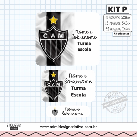 Kit Etiquetas Escolares "Atlético-MG"