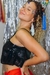 top ceci paetê preto disco - comprar online