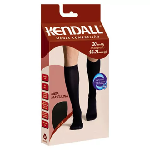 Meia 3/4 Kendall Masculina MEDIA COMPRESSÃO 18-21mmHg Masculina COR Branca GRUPO 105 Kendall