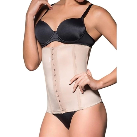 Faixa Abdominal Modeladora com Barbatanas Flexíveis e Alta Compressão R389 Moderna Lingerie