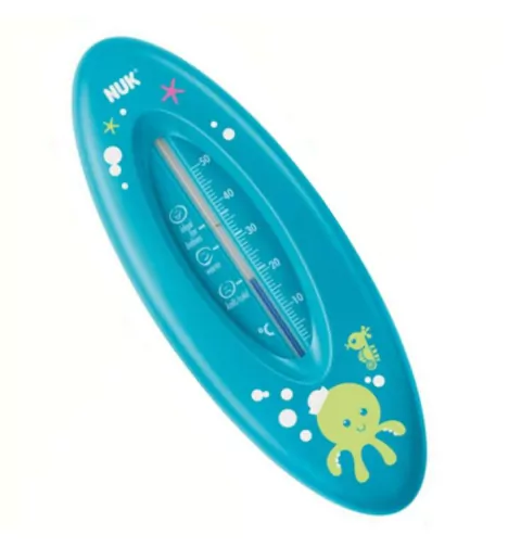 Termômetro para Banho Indica TEMPERATURA da Água para Segurança e Conforto do Bebê COR Azul Nuk