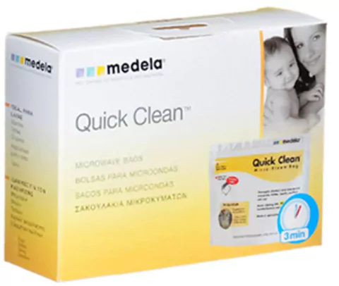 Sacolas Para Esterilização No Microondas QUICK CLEAN Com 5 Unidades Medela