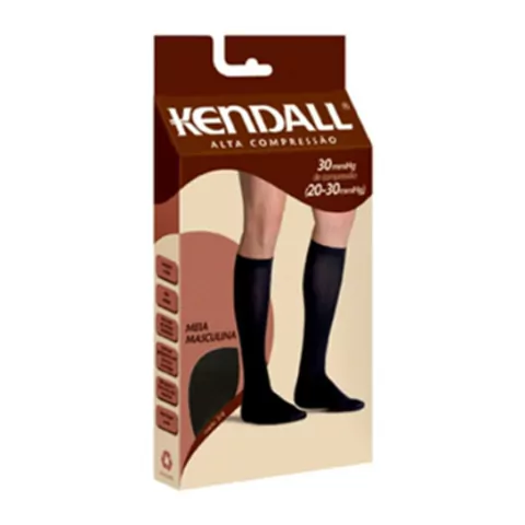Meia 3/4 Kendall Masculina ALTA COMPRESSÃO 20-30mmHg Masculina COR Preta GRUPO 105 Kendall