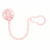 Prendedor de Chupeta COM ARGOLA para Chupetas com Argola COR Rosa Nuk