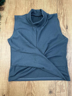 Cropped Canelado em Poliéster com Elastano – Moderno, Elegante e Super Confortável - Baratão Confecções