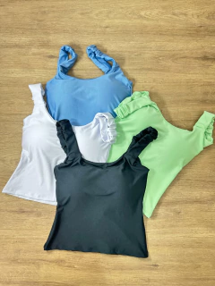 Imagem do Blusa Suplex Regata com Babado na Alça Feminina