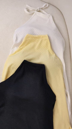 Blusa Feminina Canelada Gola Alta - Sem Mangas - Baratão Confecções