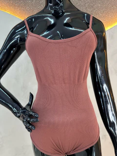 Body Feminino com Alças Finas - Poliamida com Elastano