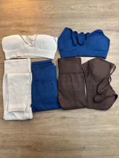 Conjunto Fitness Feminino-Top e Legging em Poliamida com Elastano - Baratão Confecções