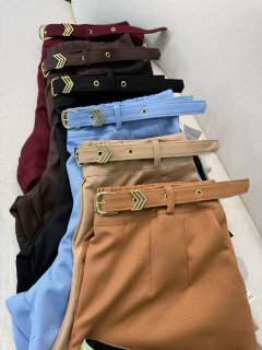 Short Alfaiataria com Cinto - Conforto e Elegância - loja online