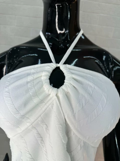 Cropped Frente Única em Poliéster com Elastano - comprar online