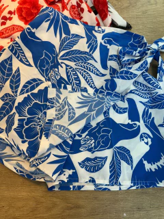 Short Saia Feminino de Poliéster com Amarração Lateral - Estilo e Conforto em Uma Só Peça - loja online