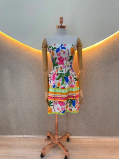 Vestido Tomara que Caia em Poliéster - Estilo Fresco e Estampas Vibrantes - Baratão Confecções