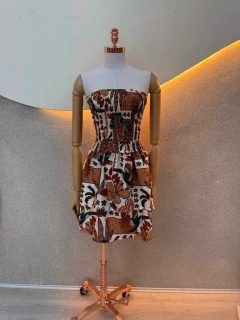 Vestido Tomara que Caia em Poliéster - Estilo Fresco e Estampas Vibrantes - loja online