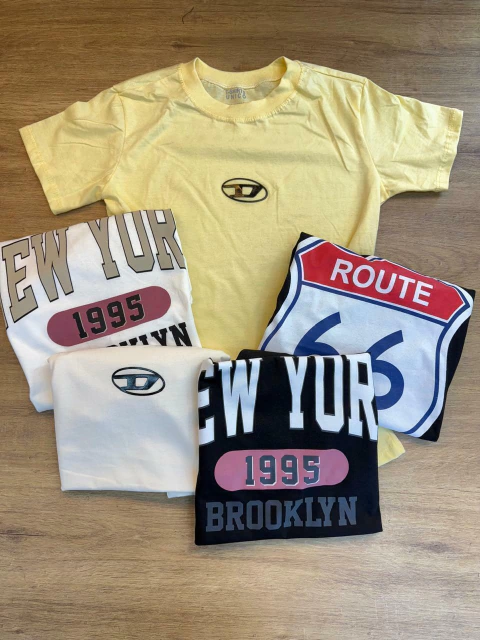 BLUSA T-shirt 100% Algodão - Estampas Diversas