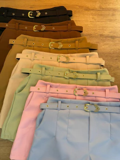 Short Feminino de Alfaiataria com Cinto - Elegância e Conforto - comprar online