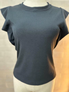 Imagem do Blusa Feminina Canelada Manga Morcego - Conforto e Estilo em Uma Peça