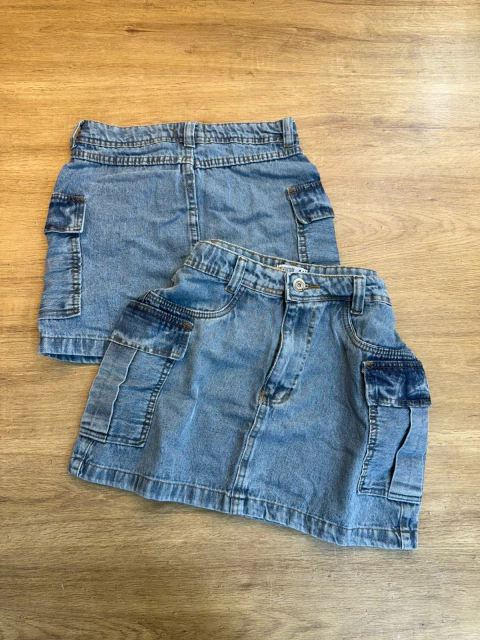 Saia Jeans Cargo Feminina - Conforto e Estilo em Uma Só Peça