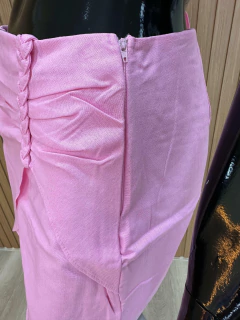 Conjunto Feminino Cropped + Short Saia em Viscose com Linho - Elegância e Modernidade ? - Baratão Confecções