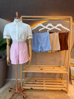 Short de Alfaiataria Feminino Sem Botão - comprar online