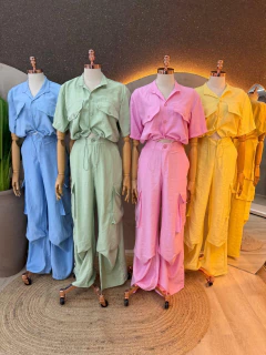Conjunto Célia Cargo em Viscose e Poliéster - comprar online