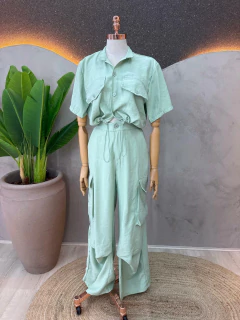 Conjunto Célia Cargo em Viscose e Poliéster - Baratão Confecções