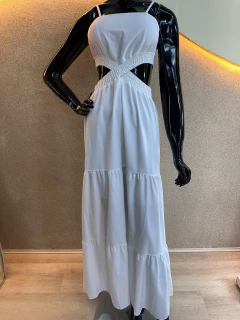 Vestido Longo em Alfaiataria com Recortes Laterais ? na internet