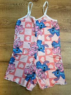 Macaquinho Feminino de Dormir com Estampa de Personagens