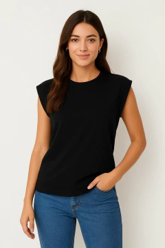 Blusa Feminina Ombreira em Algodão