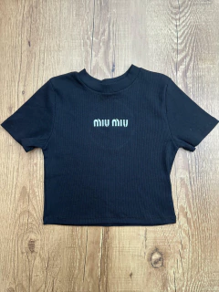 Cropped Feminino Miu Miu em Algodão com Elastano ? - Baratão Confecções