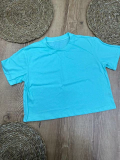 Cropped de Algodão Estilo Camiseta - loja online