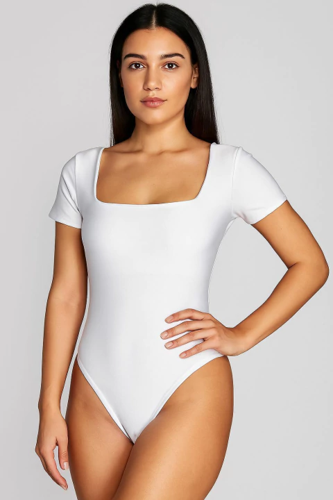 Body em Suplex com Decote Quadrado - comprar online