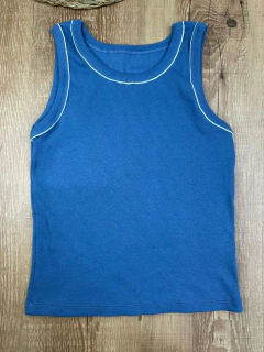 BLUSA REGATA CANELADA DE ALGODÃO COM ELASTANO - comprar online