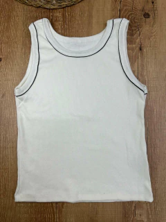 BLUSA REGATA CANELADA DE ALGODÃO COM ELASTANO - Baratão Confecções