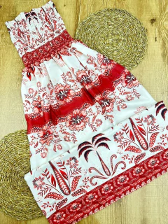 Vestido Longo em Poliéster Tomara que Caia com Estampa Exclusiva - Leveza e Sofisticação - loja online