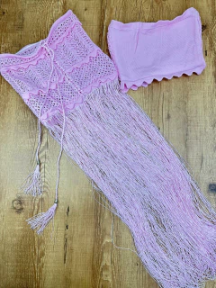 Conjunto de Poliéster Tipo Tricot com Franjas - comprar online