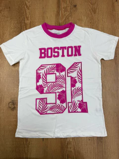 Blusa T-shirt Estampada Estilo College- Tamanho Único e Plus Size