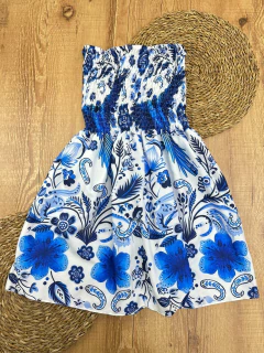 Vestido Tomara que Caia em Poliéster com Elástico no Busto - comprar online