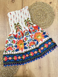 Vestido Tomara que Caia em Poliéster com Elástico no Busto na internet