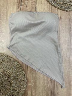 Blusa Canelada Tomara que Caia com Bojo - Assimétrica - comprar online