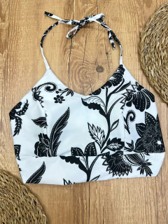 Cropped em viscose com linho na internet