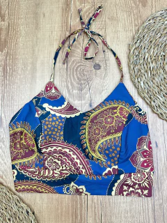 Cropped em viscose com linho - Baratão Confecções